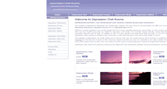 Desktop Screenshot of depression-chat-rooms.org